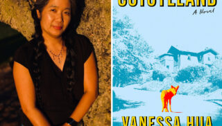 Vanessa Hua and Cover of her new book Coyoteland