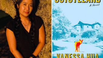 Vanessa Hua and Cover of her new book Coyoteland