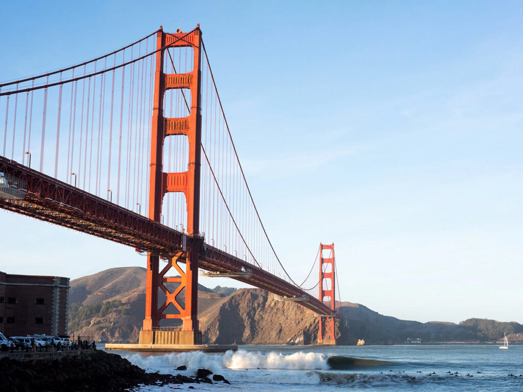 An iconic wave here in San Francisco in 2020. I love to capture the surrounding scene and have the surf be just one part of the picture. I feel that a “good image” tells the whole story. 