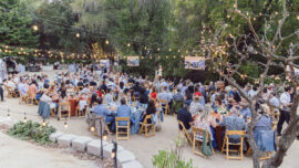 Dinner Outside- credit Sharon Amy Photography