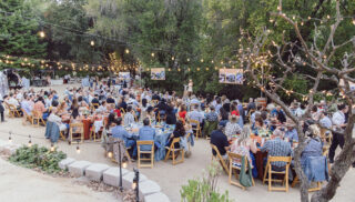 Dinner Outside- credit Sharon Amy Photography