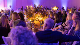 Guests watching documentary, Photos by Sean T. Smith