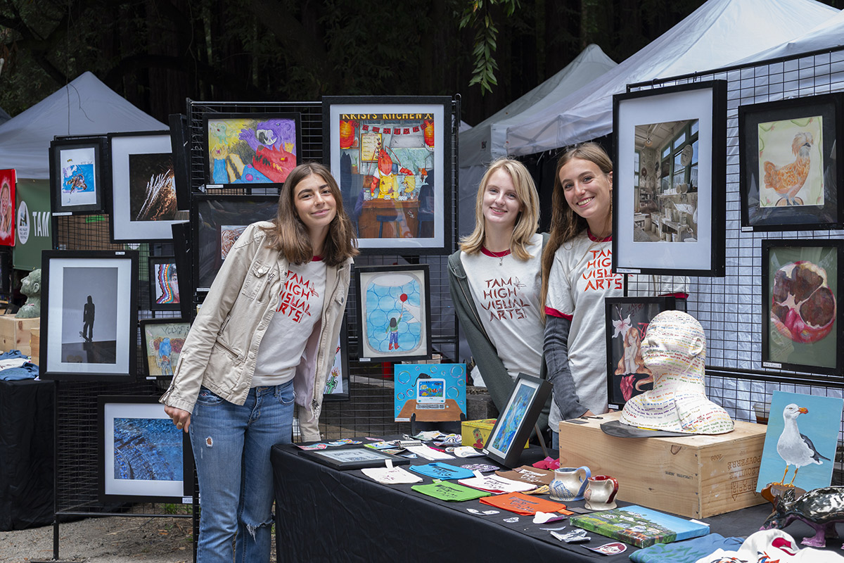 MVFAF 2026 Bianca Botero-Cortes (10th grade), Maggie Bray (10th grade) and Madeleine Douglass (11th grade), Photo Credit Suz Lipman