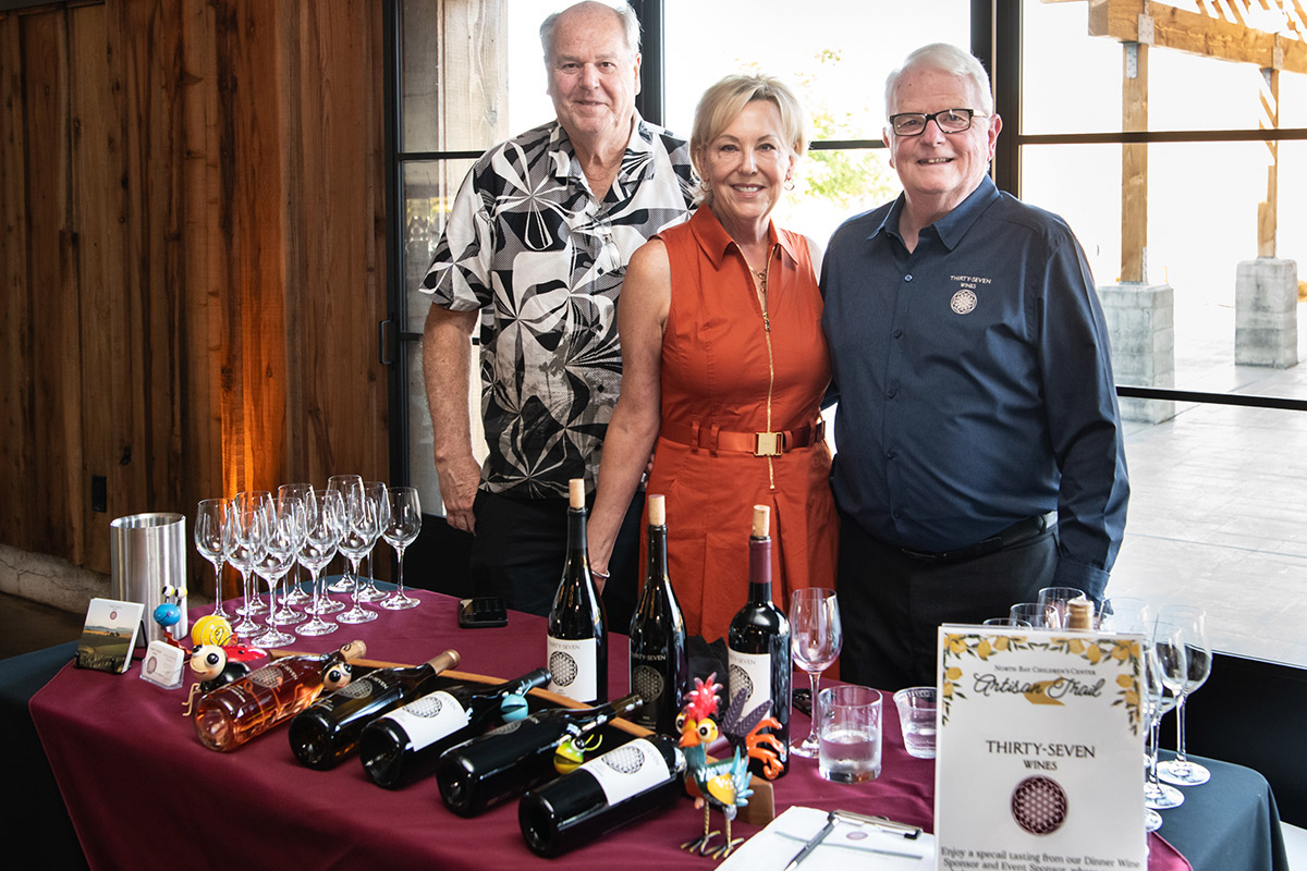 NBCC President & CEO with Al Brayton of Brayton Purcell LLP and Thirty-Seven Wines, both presenting sponsors, Photo Credit Stuart Lirette