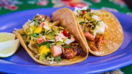 Grillys' fish tacos,