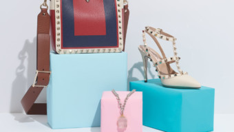 Accessories to Get Ready for Spring, Marin Magazine, Spring Fashion, Bags and Shoes, Shoe Stories of Sausalito Valentino Americana Color-Block Cross-Body Mini Hobo, Be One With Clear Buddha Head Necklace, Valentino Ivory Pebble-Grain T-100