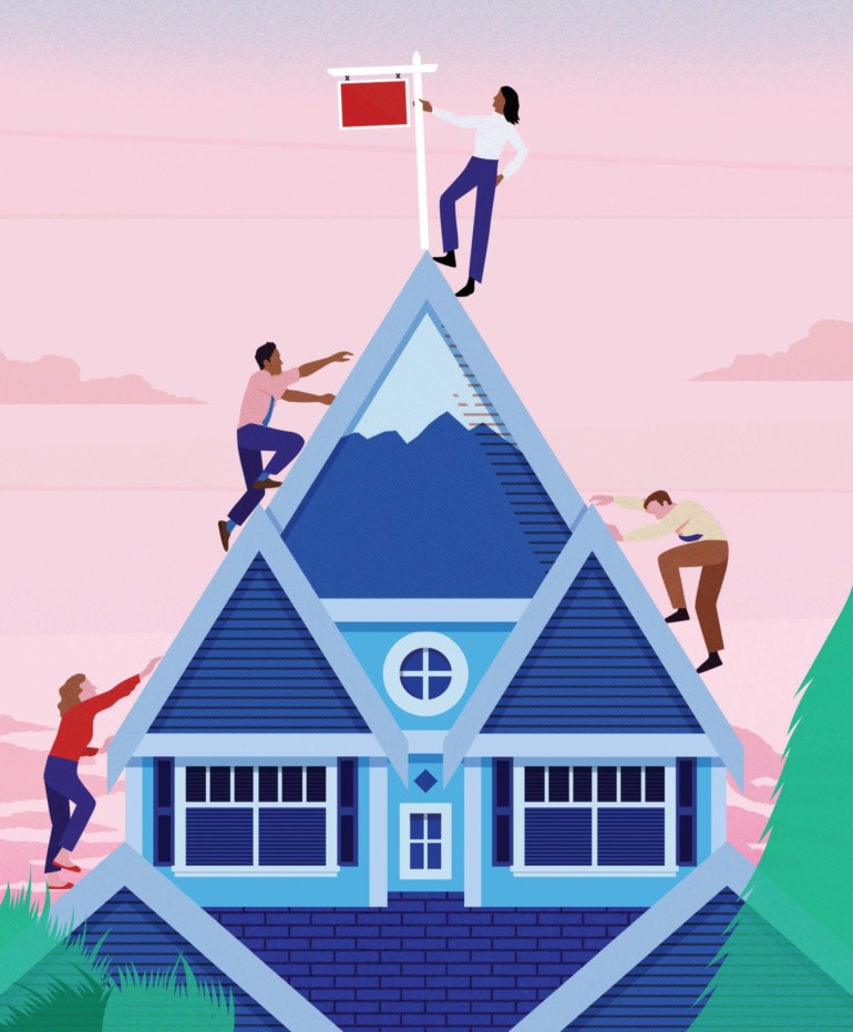 What It's Like to be a Realtor, Marin Magazine, Mitch Blunt Illustration