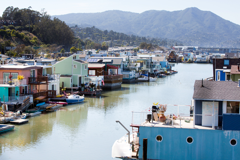 Sausalito houseboats, Sittin' on the Dock of the Bay, Marin Magazine