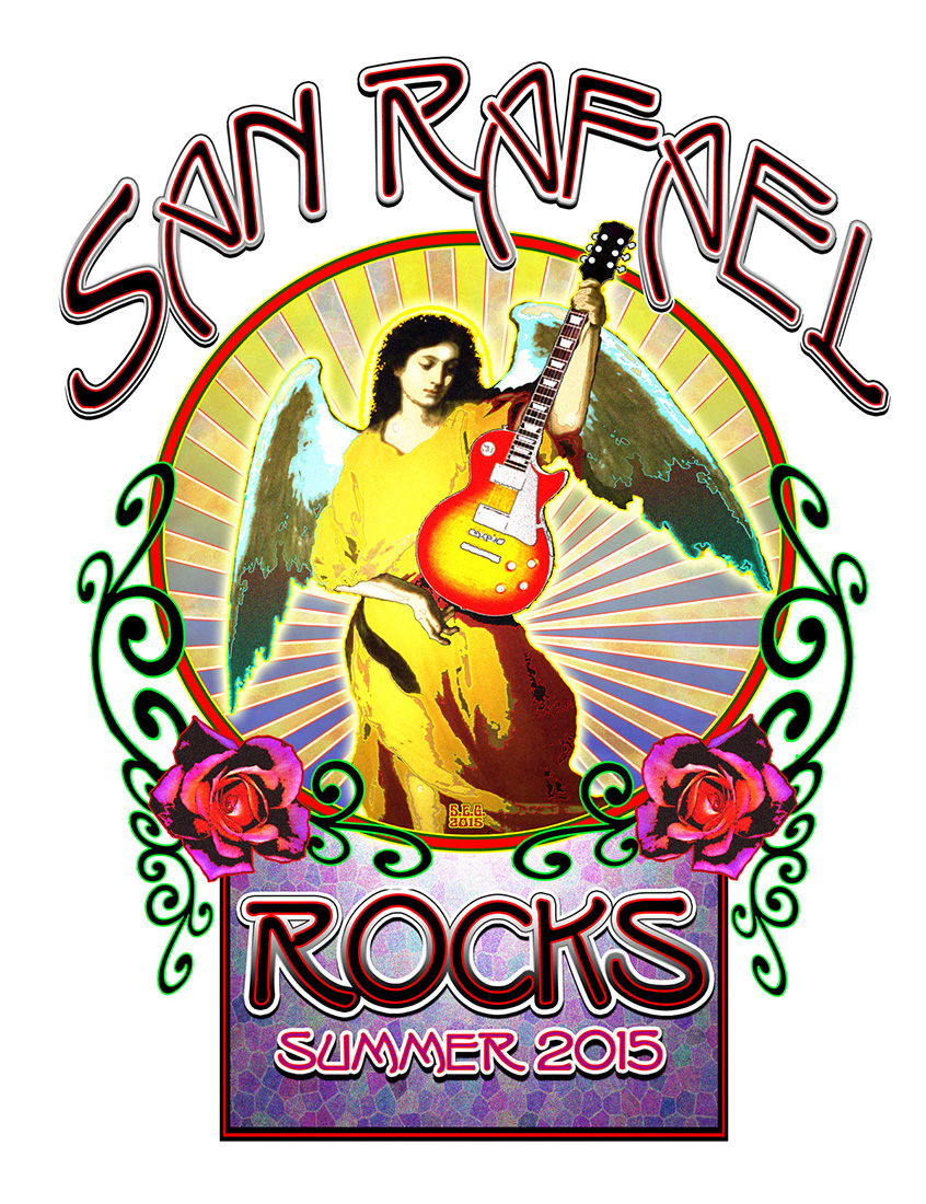 Potyo Rafael Rocks Art of Rock Legends Opening Reception - Marin Magazine